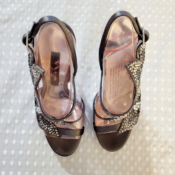 Nina Women's Bryyce JS Slingback Sandal with Rhinestones in Satin - Picture 3 of 3